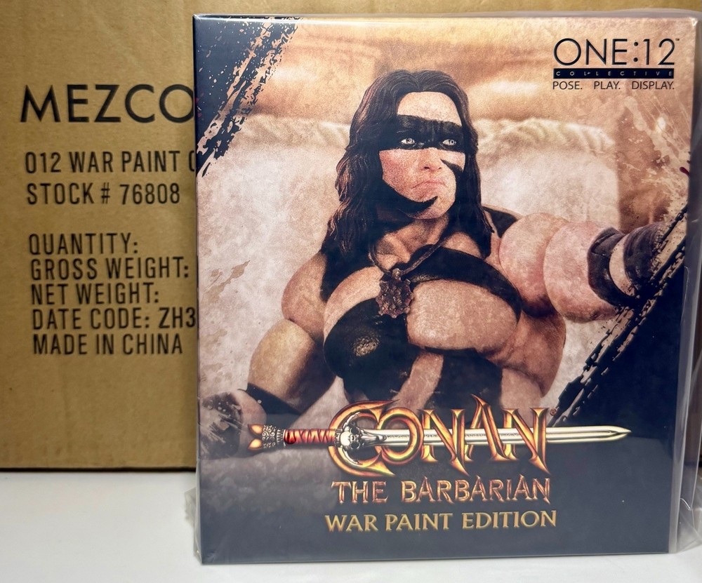 Mezco One:12 Conan The Barbarian 1982 Action Figure War Paint Edition Brand New