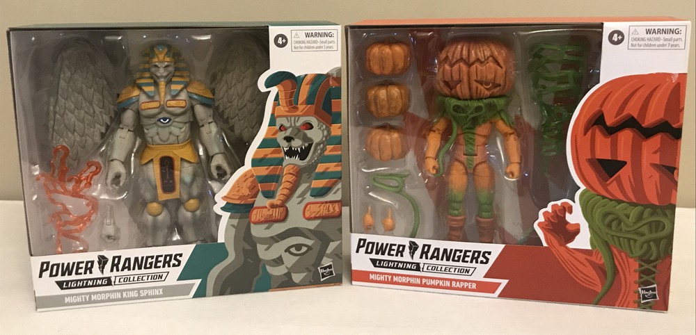 Power Rangers LIGHTNING COLLECTION Pumpkin Rapper & King Sphinx New IN BOXES