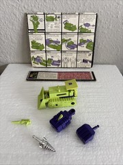 Vtg G1 Transformers Bonecrusher Devastator Complete w/ Instructions & Cardback