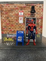 1/12 Diorama For Marvel Legends & Mezco Toyz Graffiti Wall