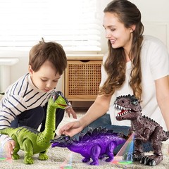 JUKUDAHU Dinosaur Toys for Kids 3 4 5 6 7 8 Years Old – Electronic Walking Di…