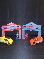 Retro Recognizer (V1-Red) for Vintage Tron action figures and lightcycles toys
