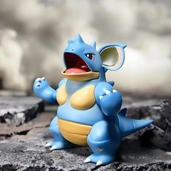 Pokemon Nidoqueen Nidoking Evolution PVC Figure Set Mini Anime Model 2-6cm