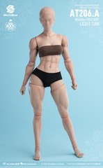 Worldbox AT206 A 1/6 Tan Female Muscle Durable Body FOR 12” Figure Doll ❶USA❶