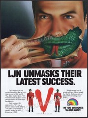 “V” – Original 1984 Trade AD / LJN toy dealer ADVERTISEMENT – Enemy Visitor – TV