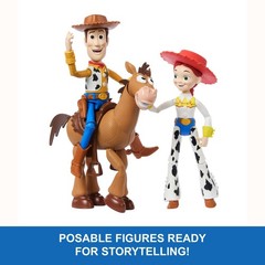 Disney Pixar Storytellers Toy Story Woody, Jessie & Bullseye Posable