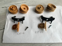 GI Joe Mauler Tank Bogie Wheel Assembly Complete 3D Printed Custom