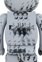 Medicom Toy Bearbrick BE@RBRICK 100% and 400% Andy Warhol’s ‘Elvis Presley’ Set