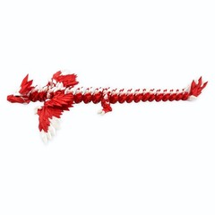 Lot 4 Articulated Winged Dragon Toys 11.25″ 3D Printed Dragon Fidget Desk Pets