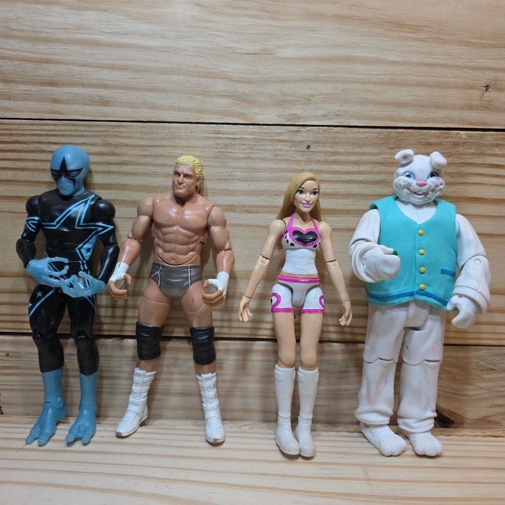 WWE Mattel 2010’s Wrestling Action Figures WWE Mutants-Cody Stardust Lot Of 4