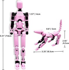 T13 3D Action Figures Set Titan 13 Action Figure Dummy 3D Printed Robo Multi-…