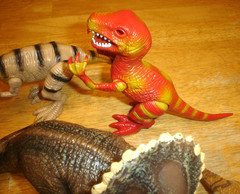 Lot of 18 Plastic Dinosaurs Blip Toys, K&M, Mojo, JMW Sales, Greenbrier Internat