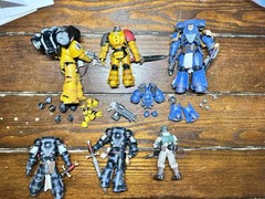 Joytoy Warhammer 40K Lot Imperial Fists Guard Black Templars Cadian Titus Marine