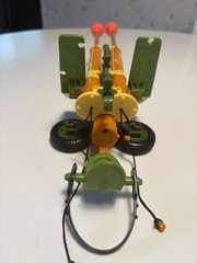 Doubled Barreled Plunger Gun 1989 Playmates TMNT Weapon Complete Works!