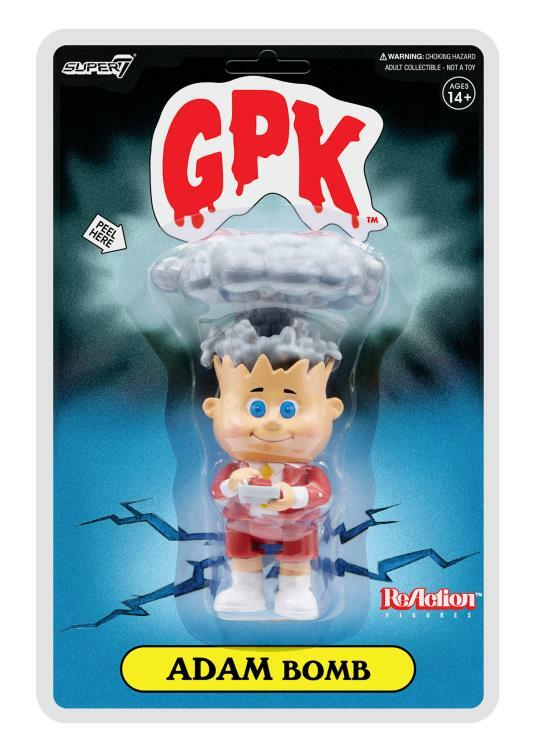 Super7 Garbage Pail Kids ReAction Adam Bomb (Red Ver.) SDCC 2021 Exclusive Figur