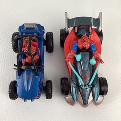 Marvel Amazing Spider-Man Zoom N Go Turbo Cruiser Capture Racer Cars Bundle Lot
