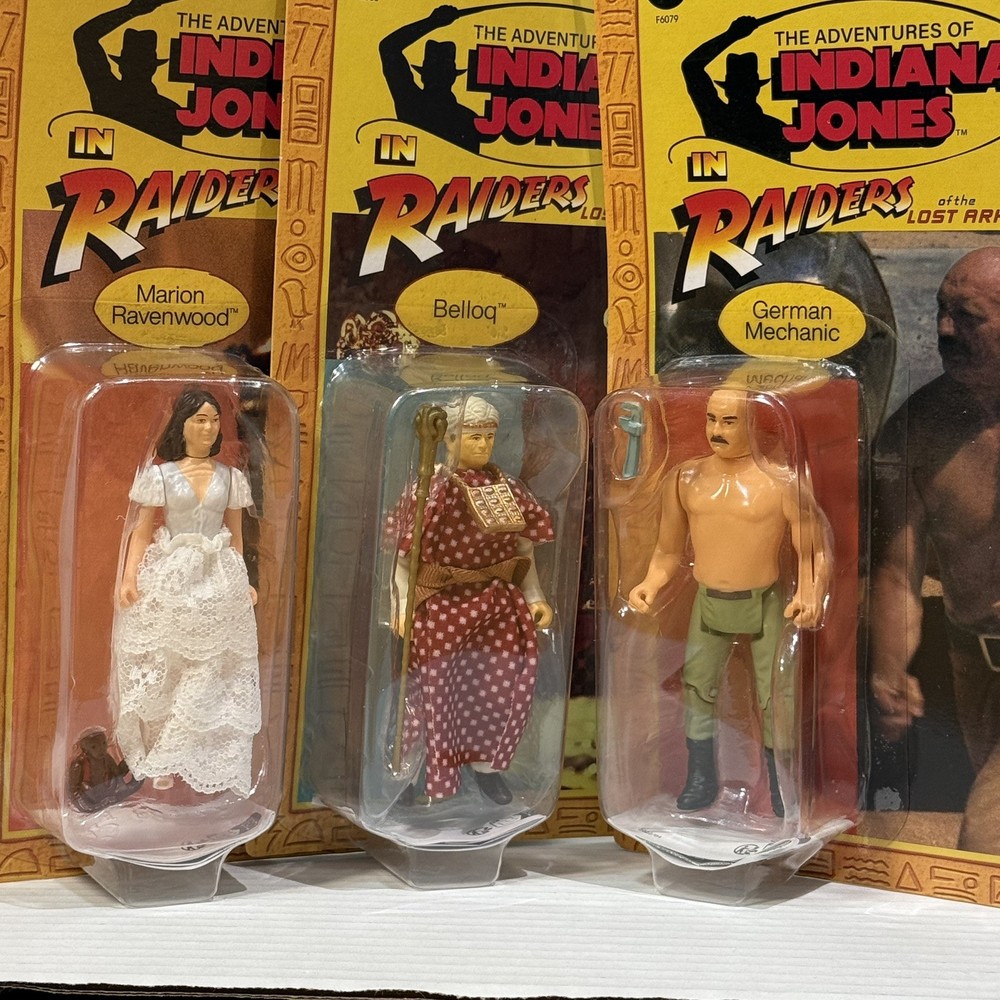 Kenner The Retro Collection Indiana Jones Raiders Of The Lost Ark Set of 3