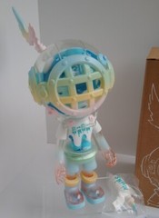 Little Sank SNOW by Sank Toys ❄🌨 Blue Pompom Shaker 24cm Vinyl/PVC LE199 NEW