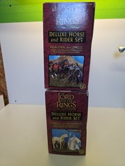 Toybiz The Two Towers Deluxe Horse Set Lot. Aragorn, Gandalf! NIMB!