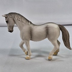 Mojo Fun 2010 Grey Horse Figurine Realistic Animal Model Collectible Toy 387064