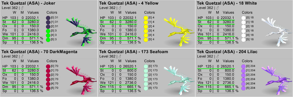 Ark Survival Ascended PVE Tek Quetzal TOP STATS