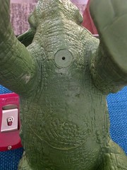 Triceratops Toy Major Trading 2005 Rubber Polyester Dinosaur 17″ Hong Kong HK