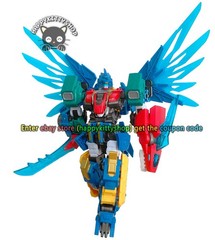 Quantum Heroes Dinoster Guardians Metatron Alpha Dragon Transformer Robot Figure