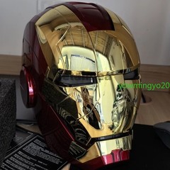 US1:1 Iron Man MK5 Jarvis Deformable Voice Control Wearable Helmet Electroplated