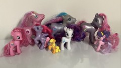 My Little Pony Toy Lot G3 G4 Petal Blossom Crystal Lace Rarity Pinkie Lot Of 8