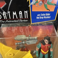 1992 Batman The Animated Series ROBIN Turbo Glider Figure SEALED MOC Kenner 7947