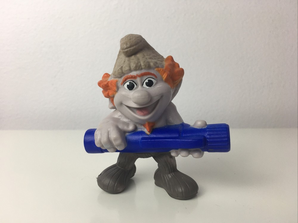 Hackus Smurf Figure McDonalds Happy Meal Prize Toy Heavy PVC Peyo 2013 3 Inch