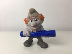 Hackus Smurf Figure McDonalds Happy Meal Prize Toy Heavy PVC Peyo 2013 3 Inch