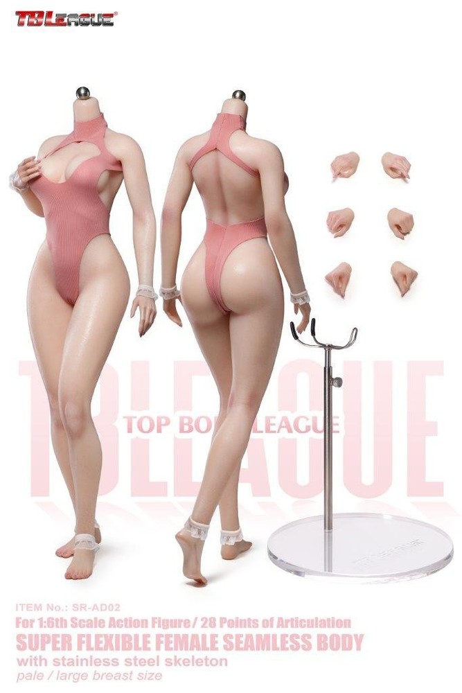 US🇺🇲Instock – TBLeague 1/6 SR-AD02 Platinum-Grade Silicone Girl Pink Figure