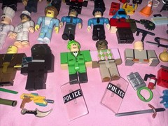 Large Mixed Lot of Robolox Action Figures & Accessories Toy Lot