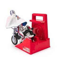 Evel Knievel Deluxe Silver High Jumper Stunt Cycle Extreme Jumps and Tricks