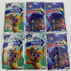 VIVO Play Pack Grab & Go Crayons Sticker Coloring Book lot of 6 New FREE SHPNG