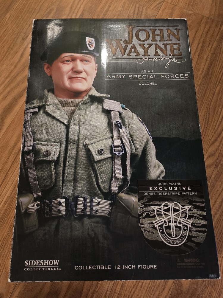 1/6 Sideshow Collectibles John Wayne Army Special Forces Colonel Tigerstripe