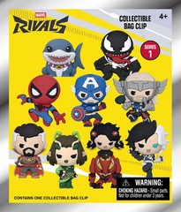 PRE-ORDER Marvel Rivals 3D Foam Bag Clip 24pc Blind Bag PDQ [New Toy] Blind Pack