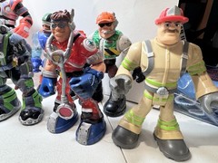 Vintage Rescue Heroes Mattel Fisher Price Lot Of 14 Action Figures Variety GUC