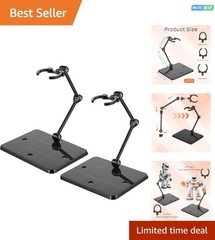 Diorama-Ready Action Figure Stands – 2 Pack Adjustable for 3.75 & 6-Inch Figures