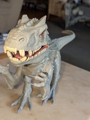 Jurassic World Park Bashers & Biters 8 Pc Lot Indominous Roar Light Up Dinosaurs