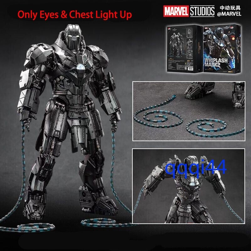 New ZD Marvel Toy Blacklash Whiplash Action Figure Xmas Gift Iron Man Series 9in