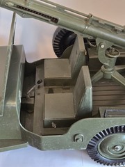 Vintage GI Joe 7000 Five Star Jeep & Mounted Gun & Searchlight First Edition