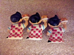 BIG BOY FIGURES- Set of 3- Mini 1 Inch- Stands on its Own- Toy- PVC-Hard Plastic
