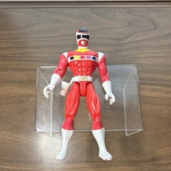 Masked Hero Action Figure Toy Plastic Red White Black Yellow