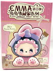 MJ Studio Lucky Emma Bunny Collector Debut Series Midnight Puff Flocked Figure