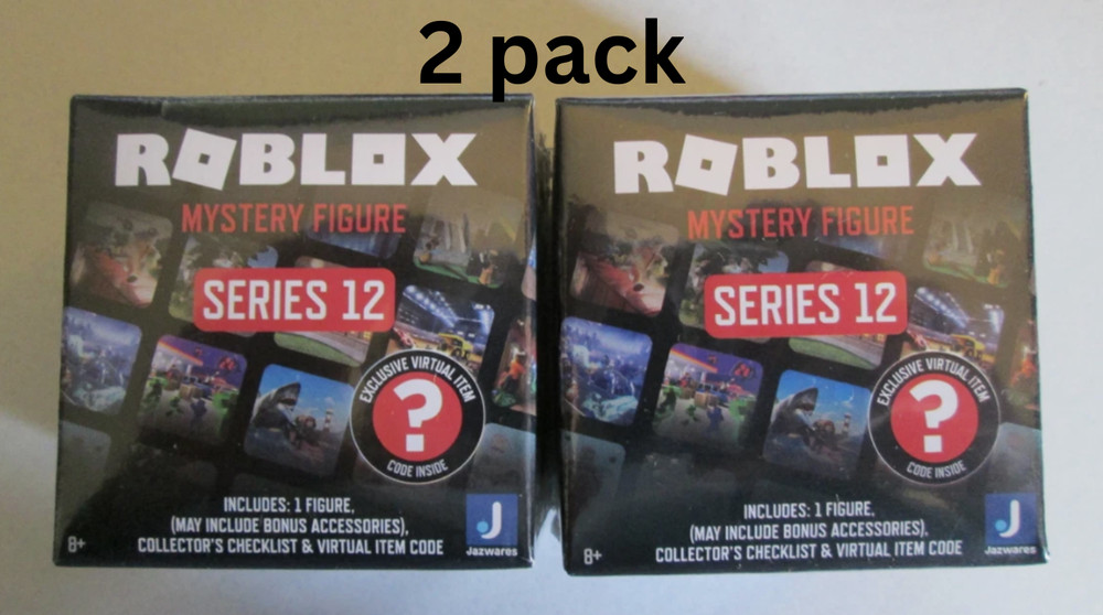 ROBLOX MYSTERY FIGURE SERIES 12 LOT OF 2 PAPER BOXES NEW, FACTORY SEALED!