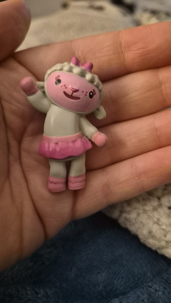 Disney Junior Doc McStuffins Lambie Mini PVC Figure Cake Topper Pink Tutu Barn S