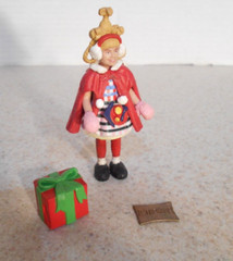 Cindy Lou Who Movie Action Figure Dr. Suess Grinch w Package & envelope Carey