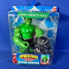 SUPER STRENGTH HULK Figure SPIDER-MAN FRIENDS Super Heroes ROCK CRUSHING ACTION